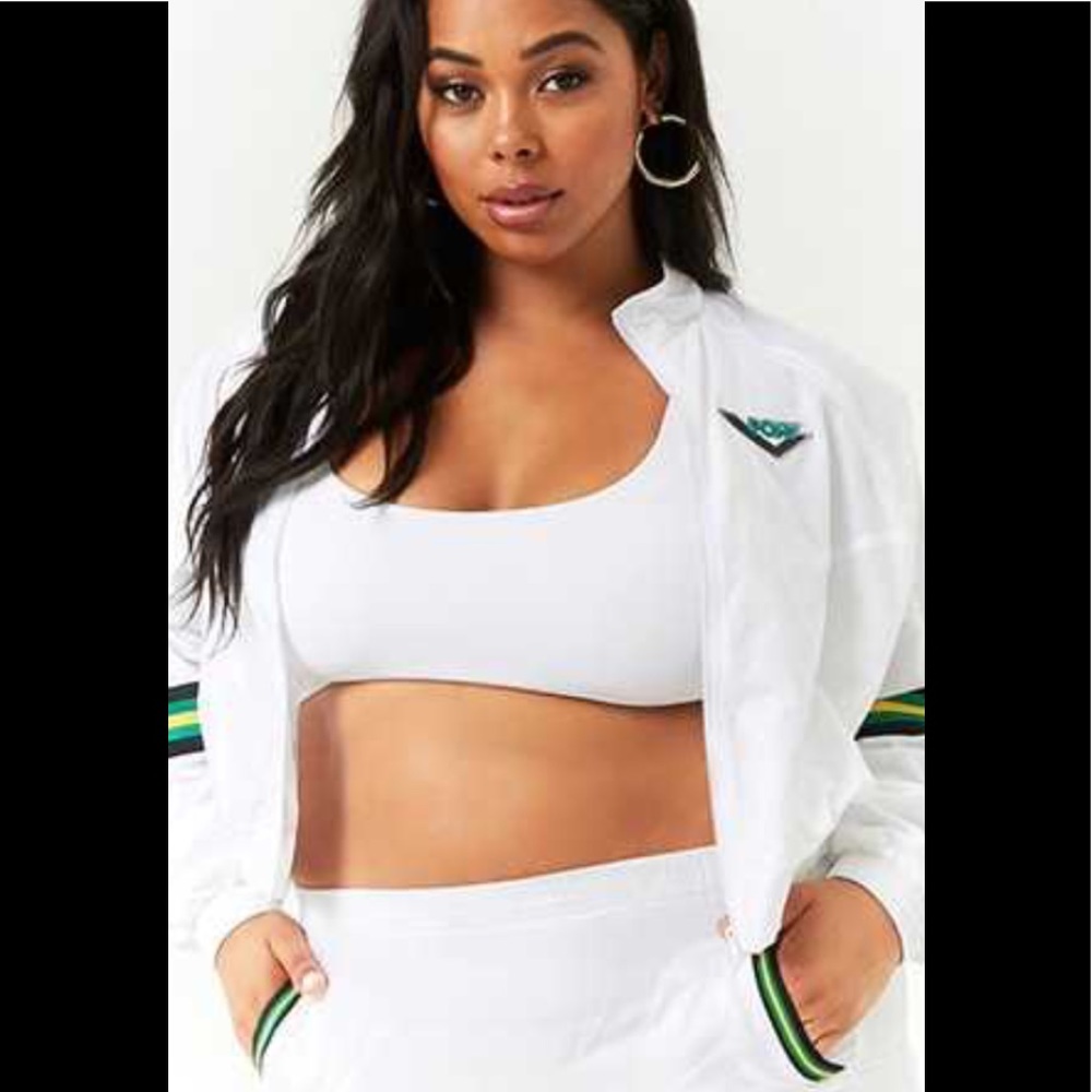 Forever 21 x Pony Cropped Windbreaker Jacket